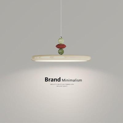 2025新款飞碟餐厅灯现代简约飞盘吊灯餐桌家用高级感奶油风M豆灯