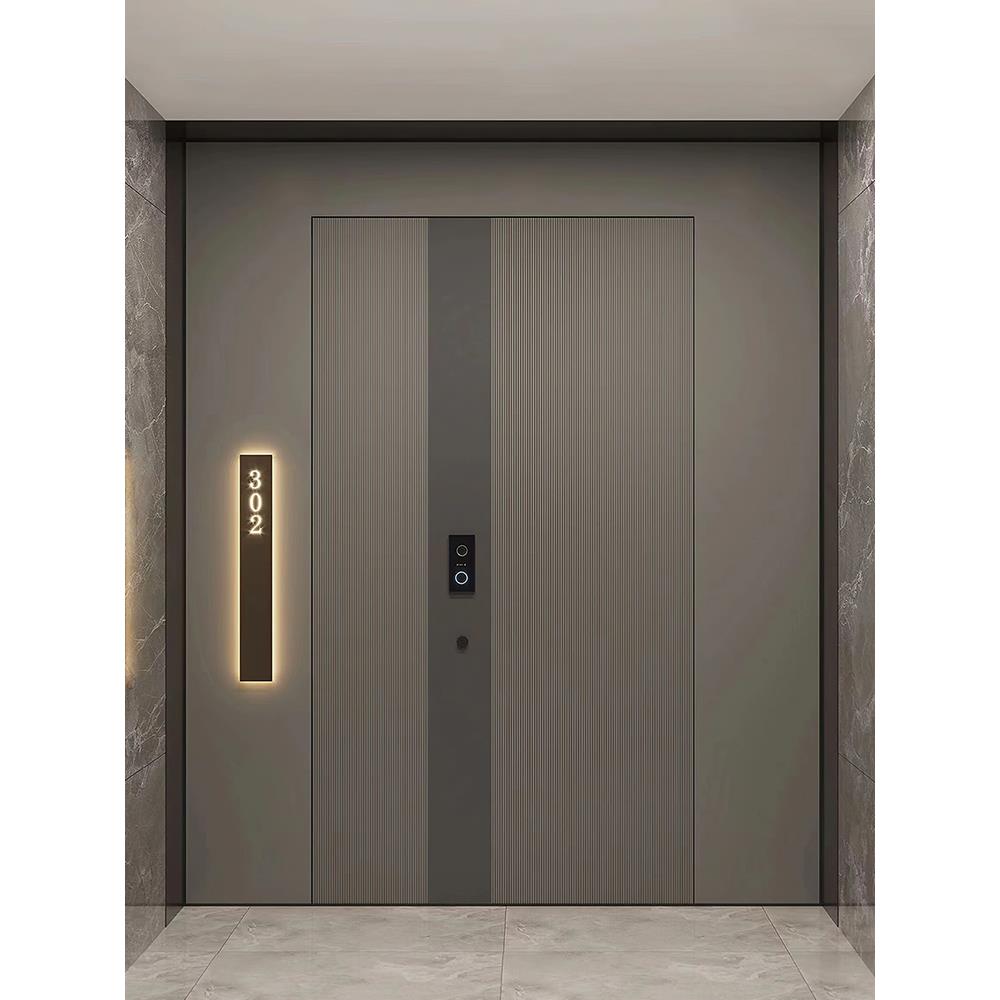 一门一景入户门子母门铸铝门农村自建房大门防盗门进户门铜门工厂