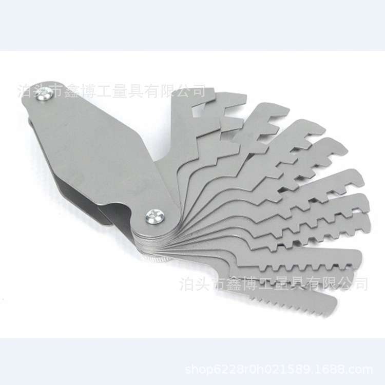 不锈钢ACME SCRE PITCH GAGE14片英制Tr螺纹样板规29度T型螺纹规