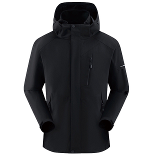 高端冲锋衣定制工作服印logo企业工装防水男女羽绒外套户外登山服