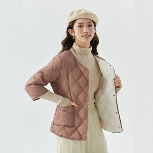 加绒加厚棉衣内胆女七分袖马甲时尚打底中袖保暖羽绒棉坎肩短外套