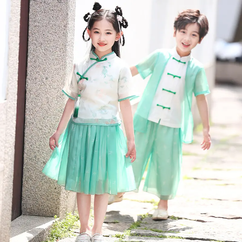 汉服套装小学生校服中夏款幼儿园
