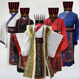 新款汉服古装刘备曹操宰相丞相服大臣官服三国演出服大官老员外