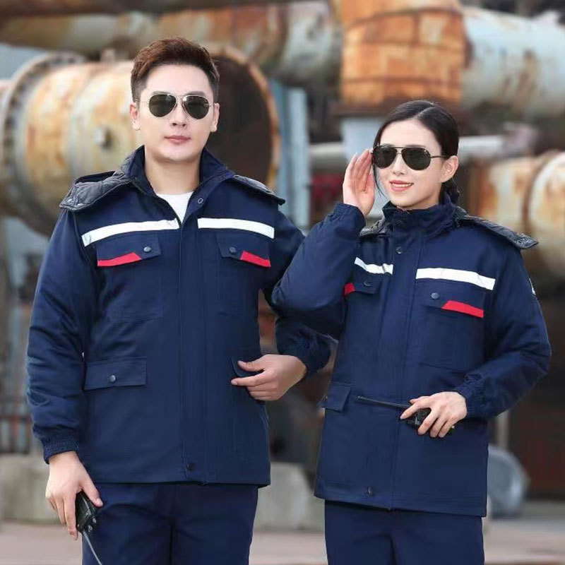 冬季防静电工作棉服可拆卸厚防寒