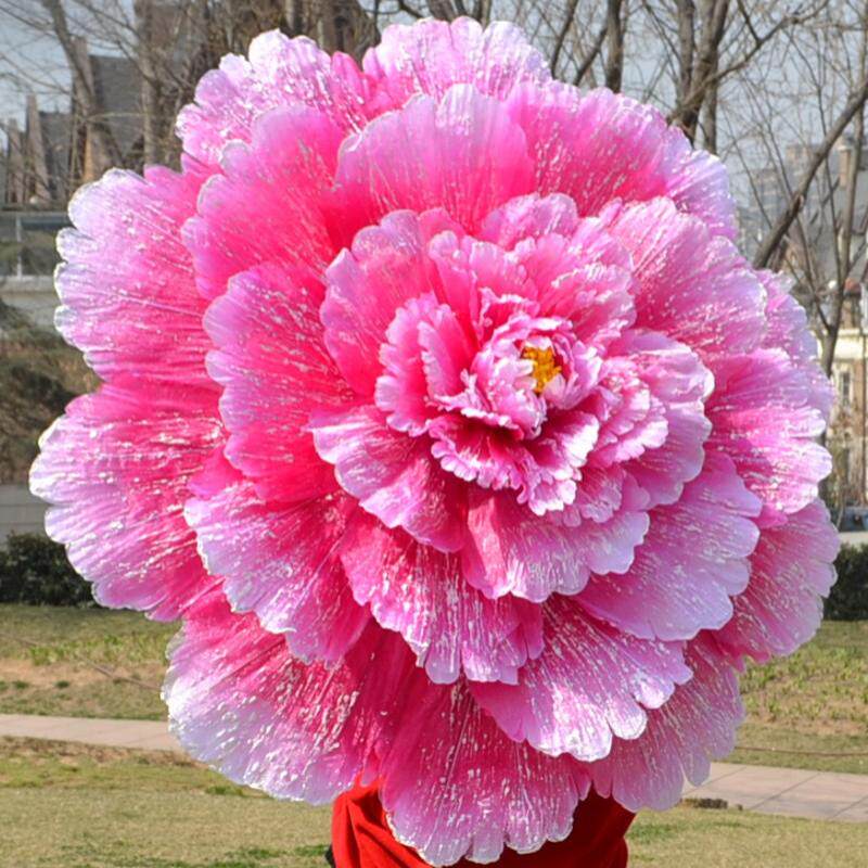 舞蹈道具牡丹花伞大型演出运动会