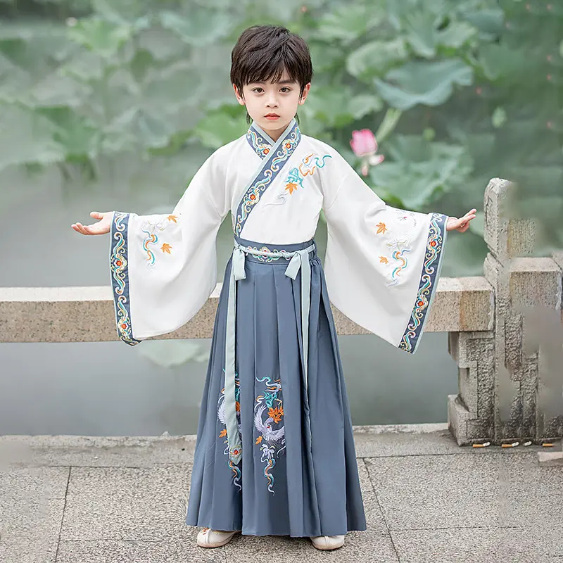 男童汉服秋季新款儿童古装王爷书生中国学演出服套装动物仙羽浅灰,童装/婴儿装/亲子装,汉服,淘宝优惠券,粉丝福利购,淘宝优惠卷