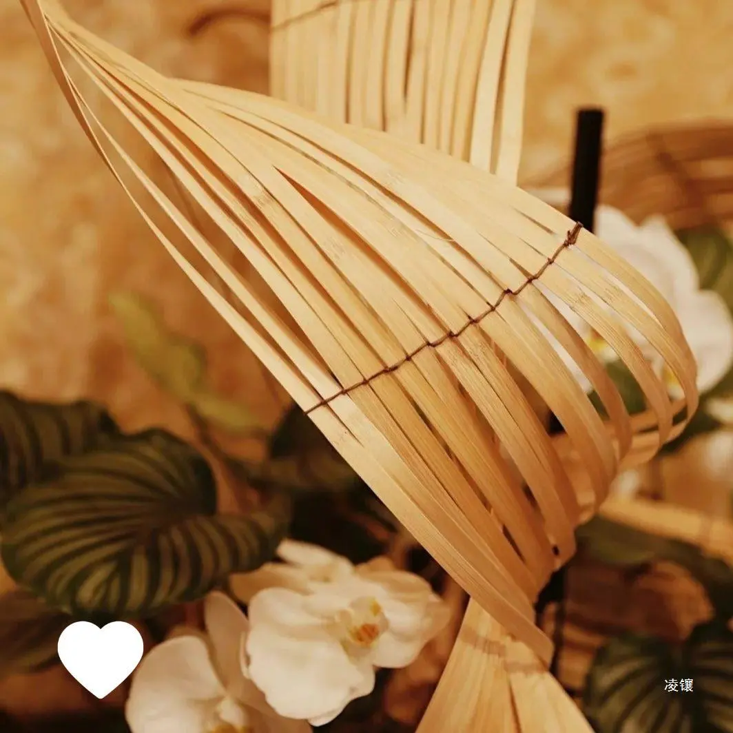 竹编竹条竹篾材料手工花艺婚礼
