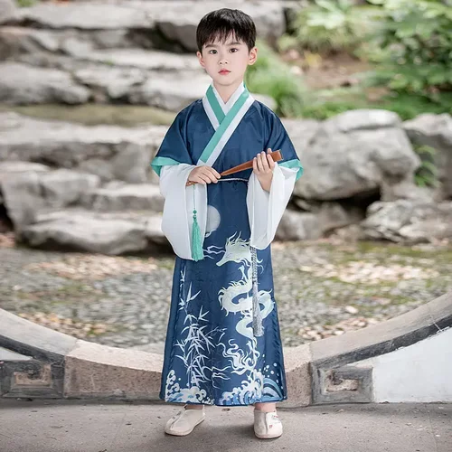 儿童古装国汉服学服中式春夏季