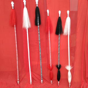 戏曲红缨枪戏剧花枪京剧道具双头刀马旦武术枪红樱枪长枪木艺木制