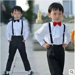 儿童演出服背带裤表演服学生舞台