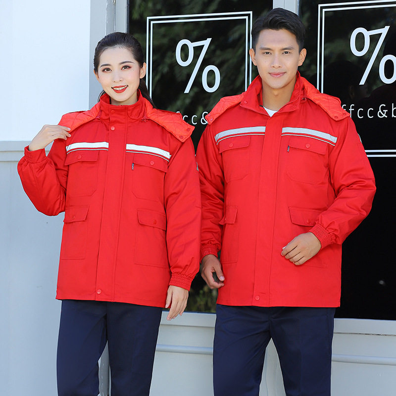 冬季劳保工作棉服冷库物业加厚