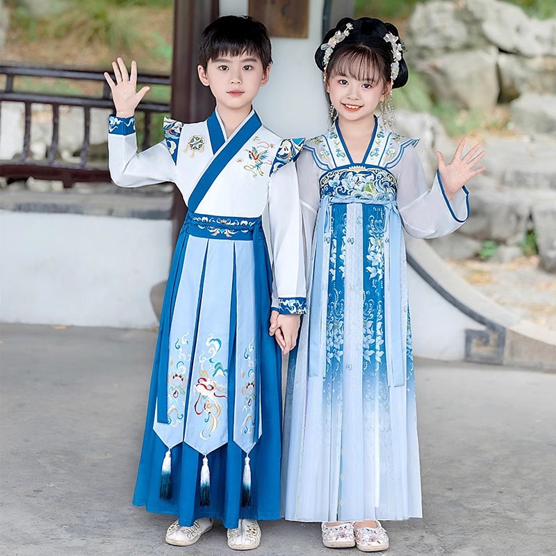 男童汉服春秋中帅气中秋节幼儿园