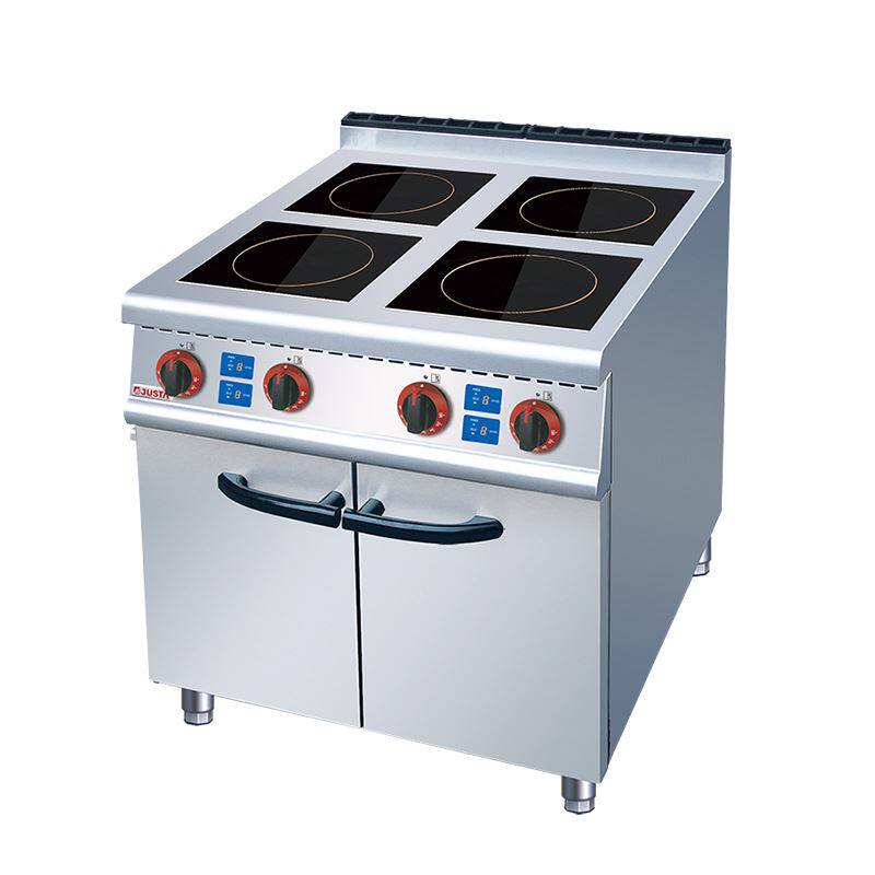 佳斯特jzh-ic-4四头商用电磁炉连柜座厨房电煲仔炉立式电磁炉