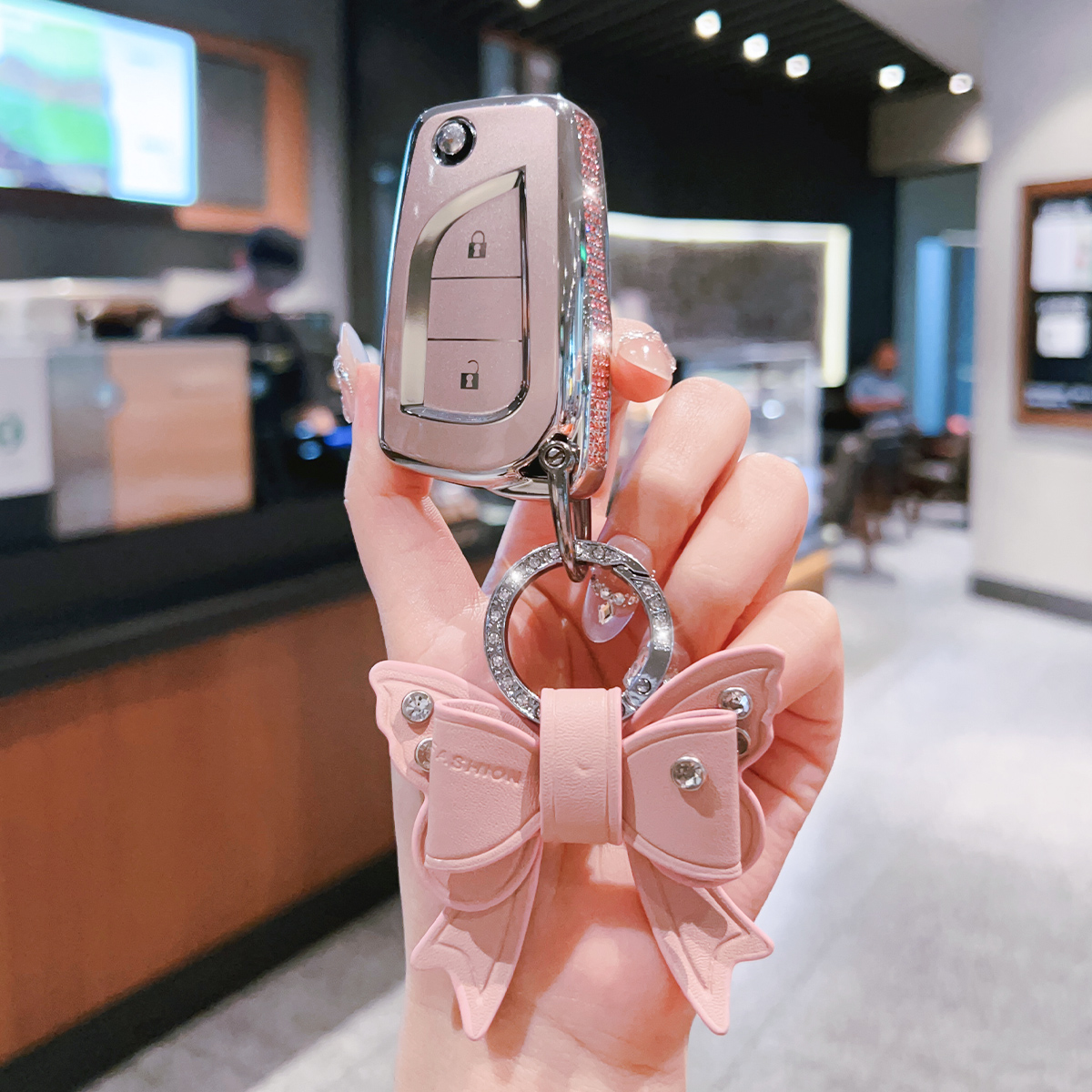 适用丰田卡罗拉钥匙套雷凌男锐志锐放折叠荣放车汉兰达扣威兰达壳