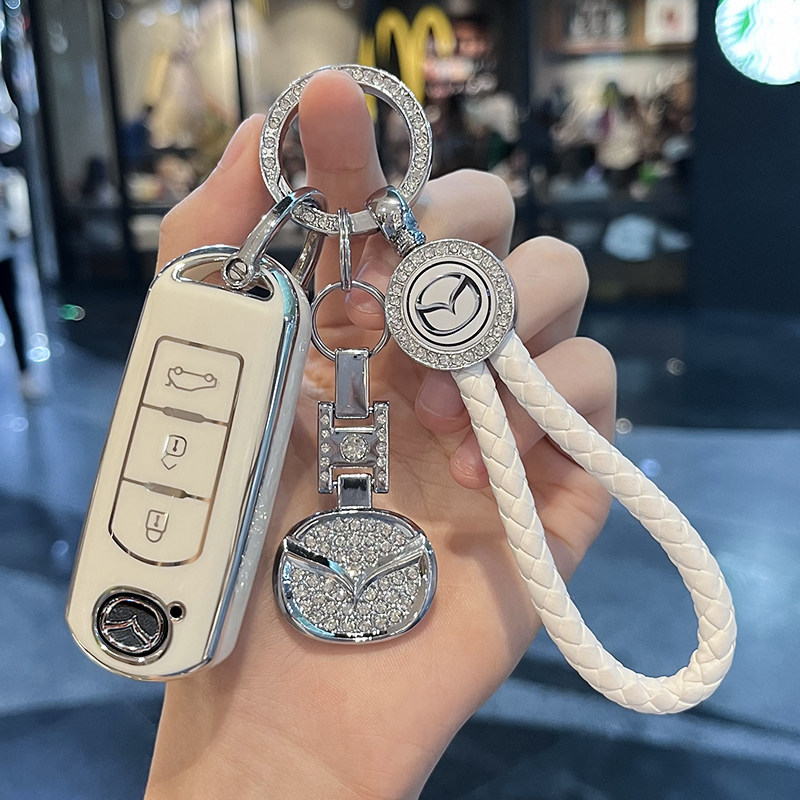 专用于马自达钥匙套女cx4 cx5昂克赛拉阿特兹老马6汽车高端壳扣包