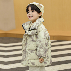 男童羽绒服冬装棉衣2023新款儿童装帅气棉服外套宝宝冬季上衣潮牌
