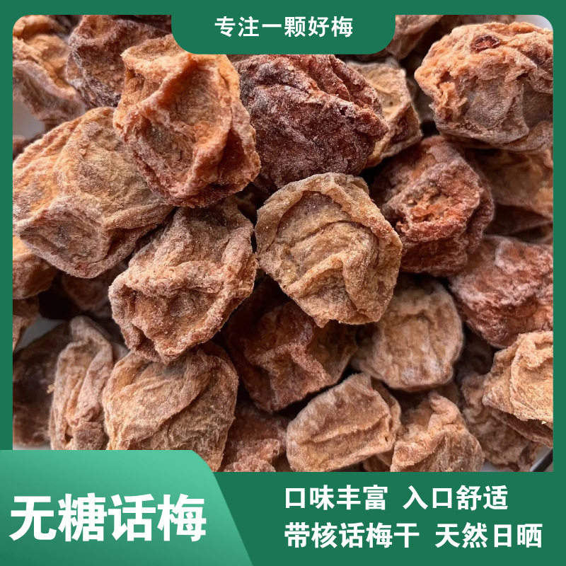 无糖话梅 2.5KG/袋 酸酸话梅干孕妇零食酸梅子老梅干带核梅肉