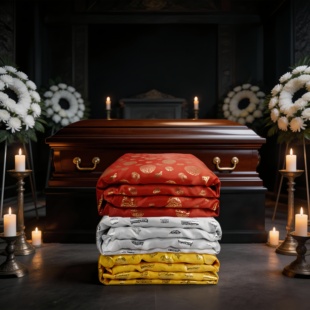 寿被寿衣男女全套棉被子褥子铺盖垫单老人冲喜死人白事丧殡葬用品