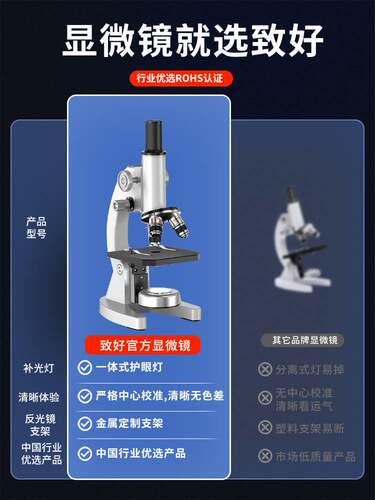光学电子显微镜儿童科学专业级高倍小学生初中学生专用中考专用实