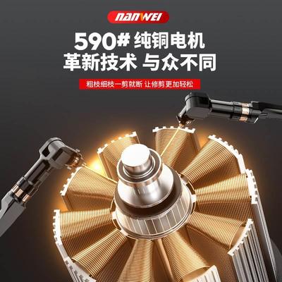 园林锂电电链锯鼓风机无线风扇割草机果枝剪高枝锯工具裸机