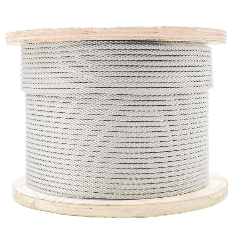 钢丝316不锈钢钢丝绳7*7/7*19结构细K软钢丝线牵引吊起重吊绳钢索