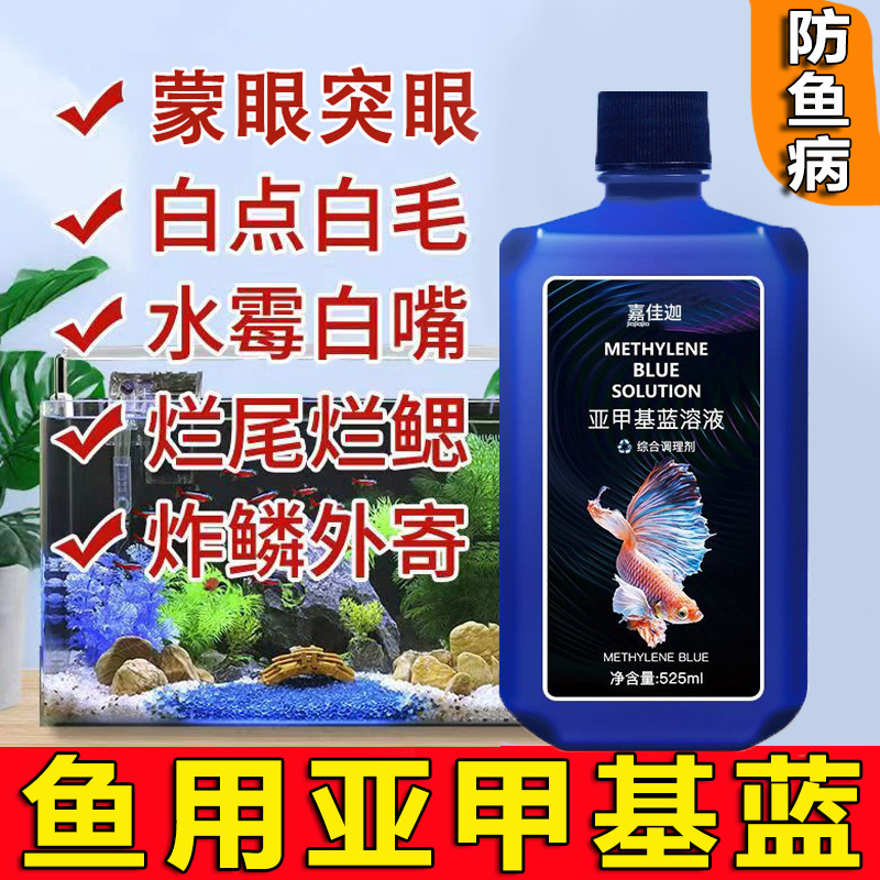 亚甲基蓝鱼药缸消毒杀菌观