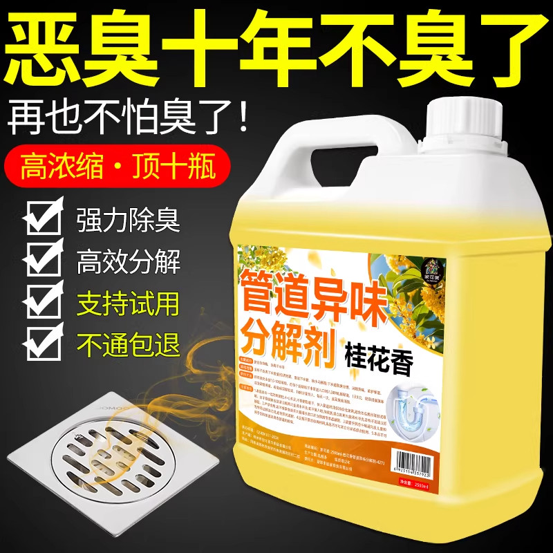 管道除臭剂下水道异味分解剂反味清洁卫生间管道防臭杀菌杀虫留香