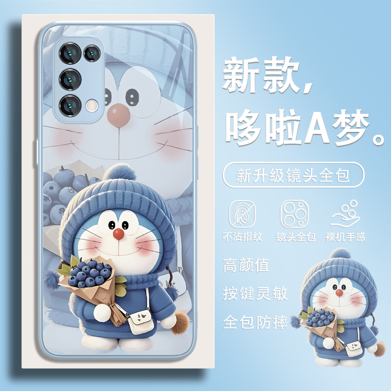 适用华为卡通可爱哆啦a梦手机壳
