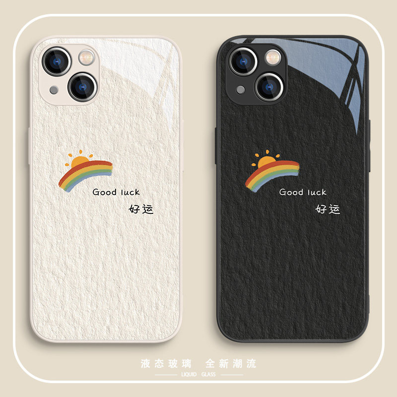 适用苹果14pro手机壳15情侣iPhone13promax油画
