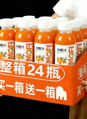 沙棘汁整箱360ml*24瓶整箱商超爆款VC沙棘汁厂家直销特价批发酸甜