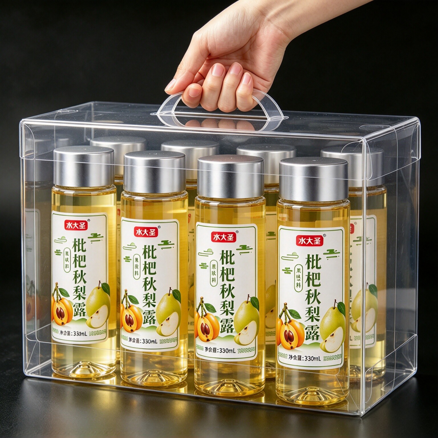 枇杷秋梨露整箱330ml*24瓶装梨汁枇杷汁0糖0脂0卡植物饮料新日期