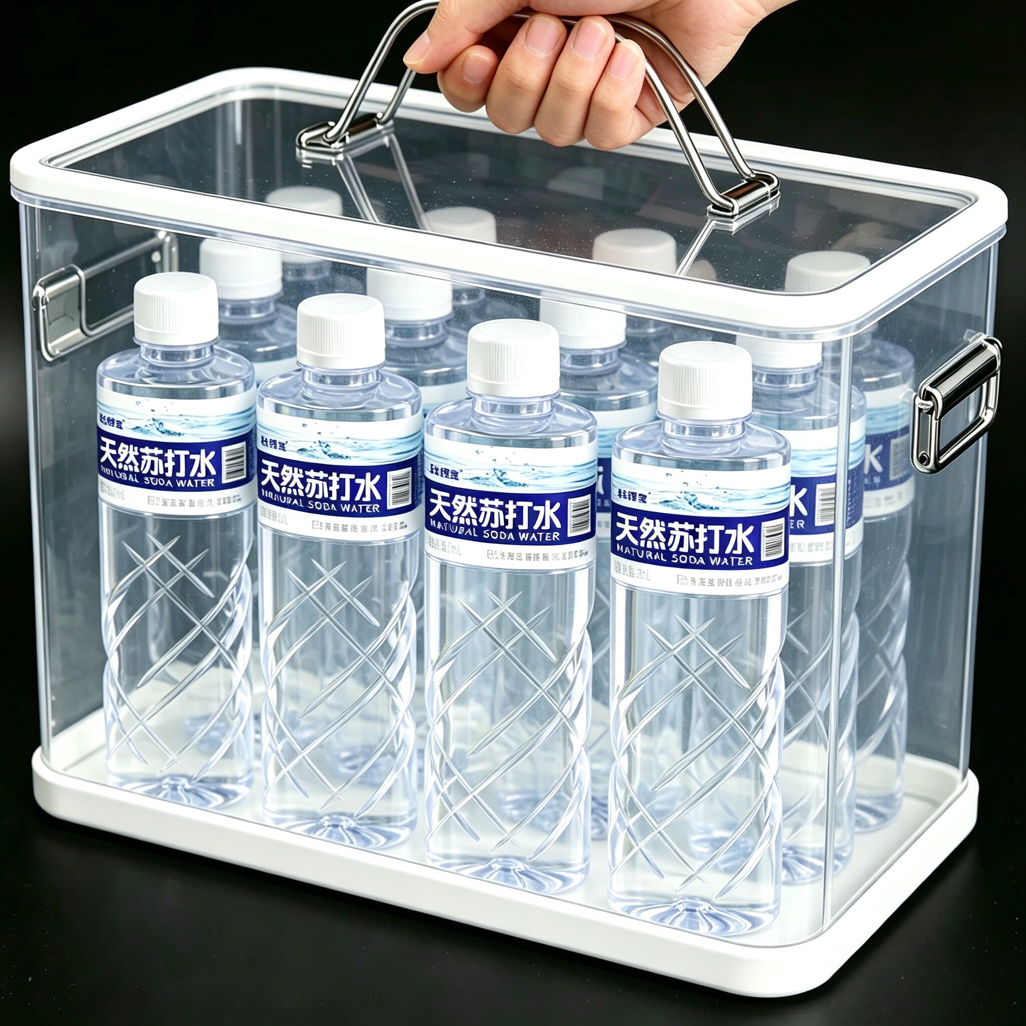 【买一送一】天然苏打水24瓶*550ml整箱0糖碱性含锶偏硅酸矿物质