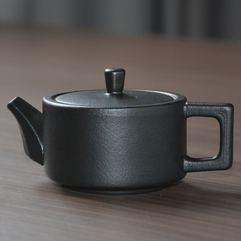 单个家用功夫泡茶壶苍岚茶器黑陶