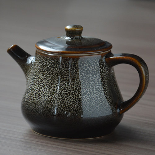 苍岚清仓窑变兔毫灰茶壶单个家用泡茶壶200毫升单壶中式复古茶具