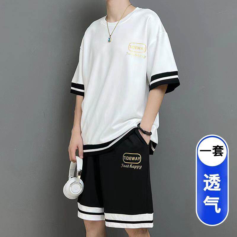 青少年夏季运动套装男孩12