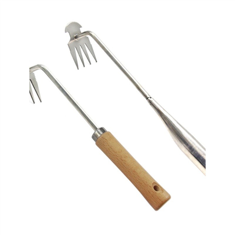 除草神器连根拔草工具园艺耙子拔草锰钢小号手握式松土挖野菜勾草