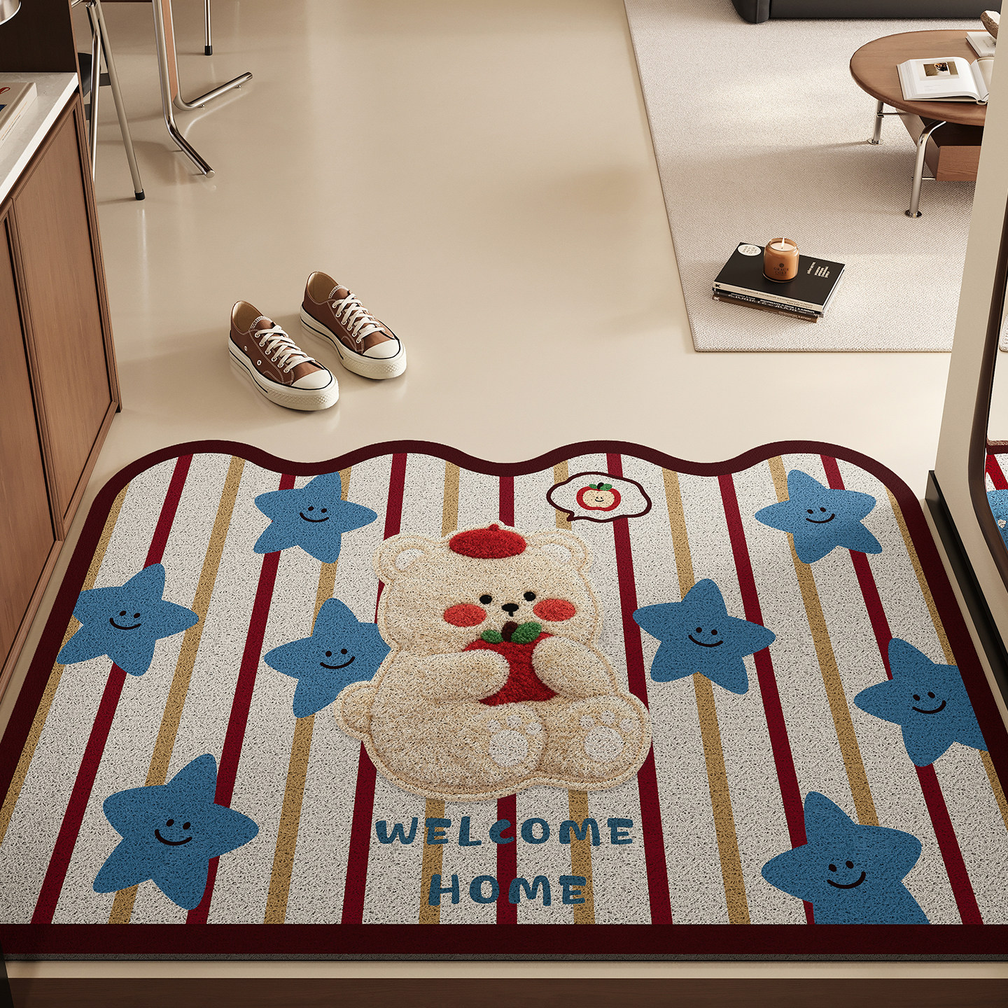 地垫入户门垫进门丝圈防滑耐脏蹭土脚垫室内玄关门口地毯可擦免洗,居家布艺,入户地垫,淘宝优惠券,粉丝福利购,淘宝优惠卷