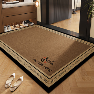 入户门口外地垫耐脏免洗pvc脚垫玄关进门中古高级感防滑门垫地毯
