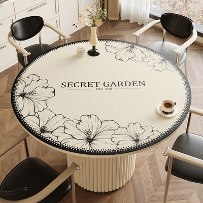 高级感圆形桌垫轻奢法式餐桌垫