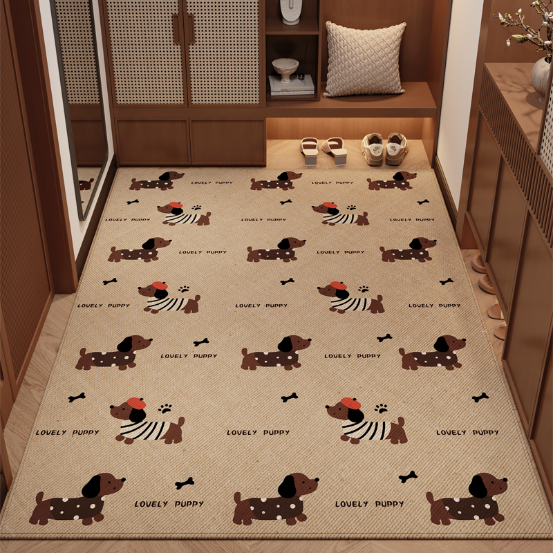 我家入户玄关地垫也太有氛围感了