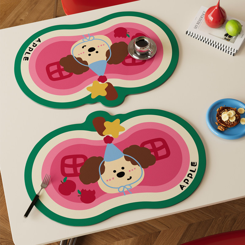 小学生多巴胺餐垫防水防油隔热垫耐高温皮革餐桌垫家用西餐垫碗垫,居家布艺,餐垫,淘宝优惠券,粉丝福利购,淘宝优惠卷