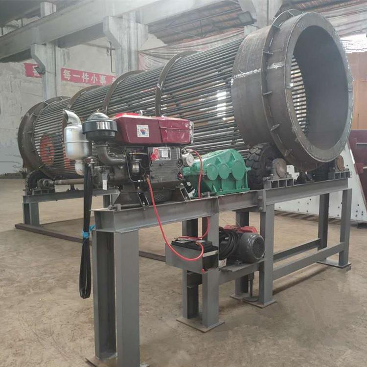 销售柴油机版无轴滚筒筛分机 移动式重型无轴筛选机