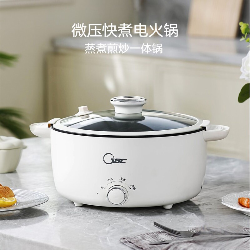 日本NTR多功能电火锅家用蒸煮炖电煮锅炒菜一体锅炒煎电锅微压锅