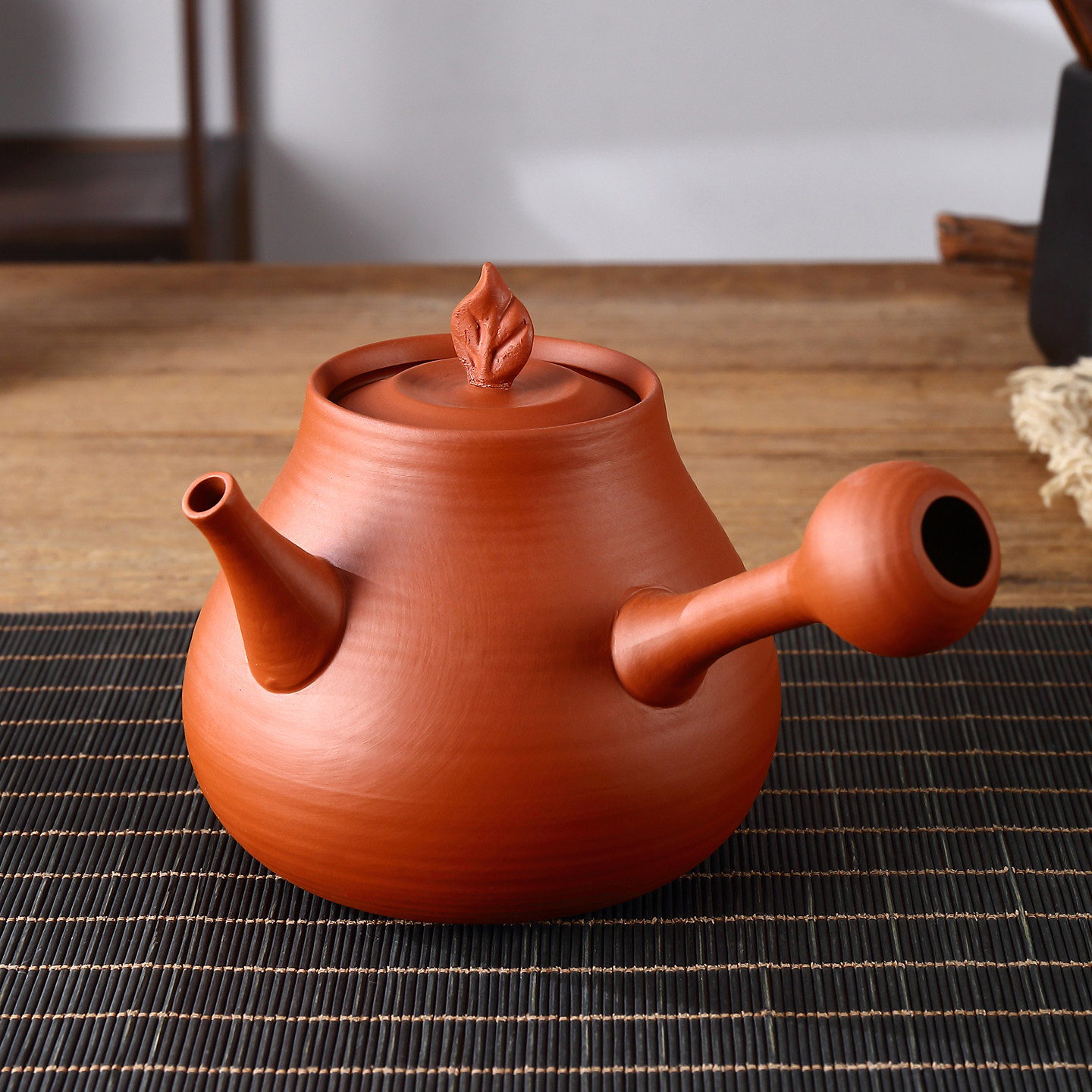 潮州红泥砂铫壶可跳盖手把手工陶瓷煮茶壶复古茶具泡茶壶功夫茶具,餐饮具,煮茶炉,淘宝优惠券,粉丝福利购,淘宝优惠卷