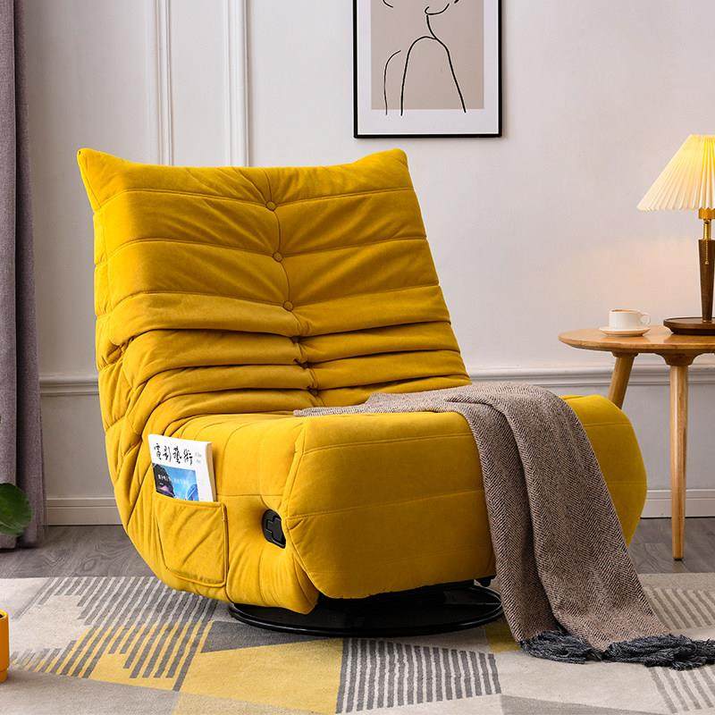 单人沙发多功能毛毛虫躺椅电动客厅旋转懒人摇椅可躺可睡沙发椅子