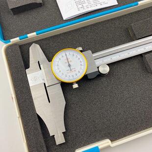 靖江棱环牌 0-200-300-350双外爪带表卡尺内径电子数显卡尺高精度