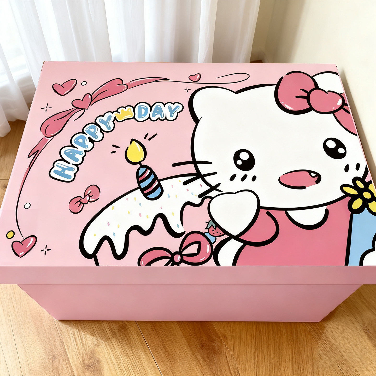 kitty生日礼物盒子礼盒空盒惊喜快递零食包装盒纸箱子大号送男生