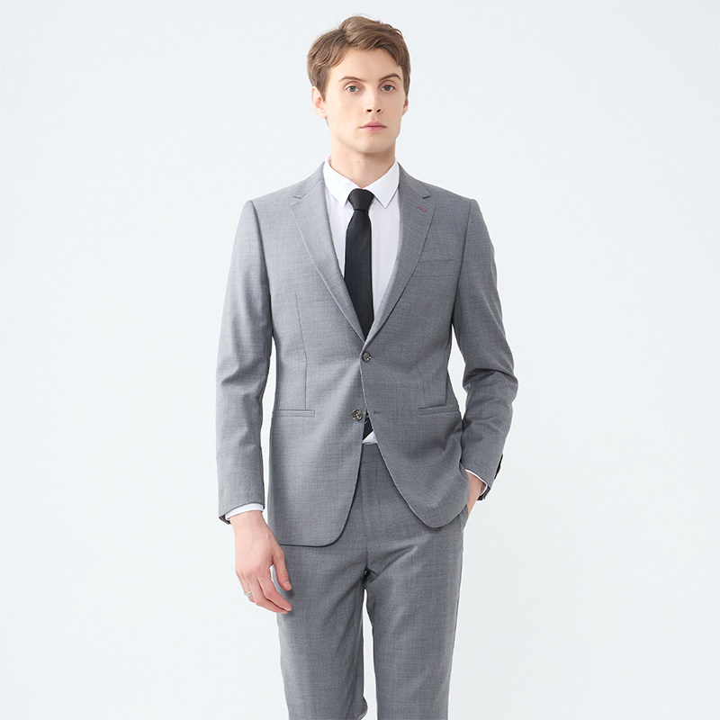 LIU·JO UOMO男士 秋冬款商务休闲绵羊毛平驳领西服外套上衣