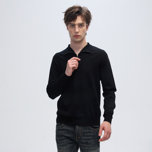 半拉链立领套头毛衫 LIU·JO 休闲舒适绵羊毛厚款 秋冬款 UOMO男士