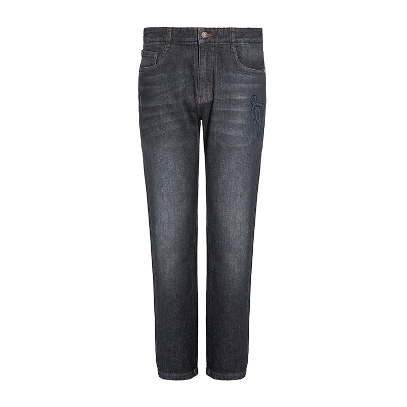 liujo早秋做旧质感牛仔裤